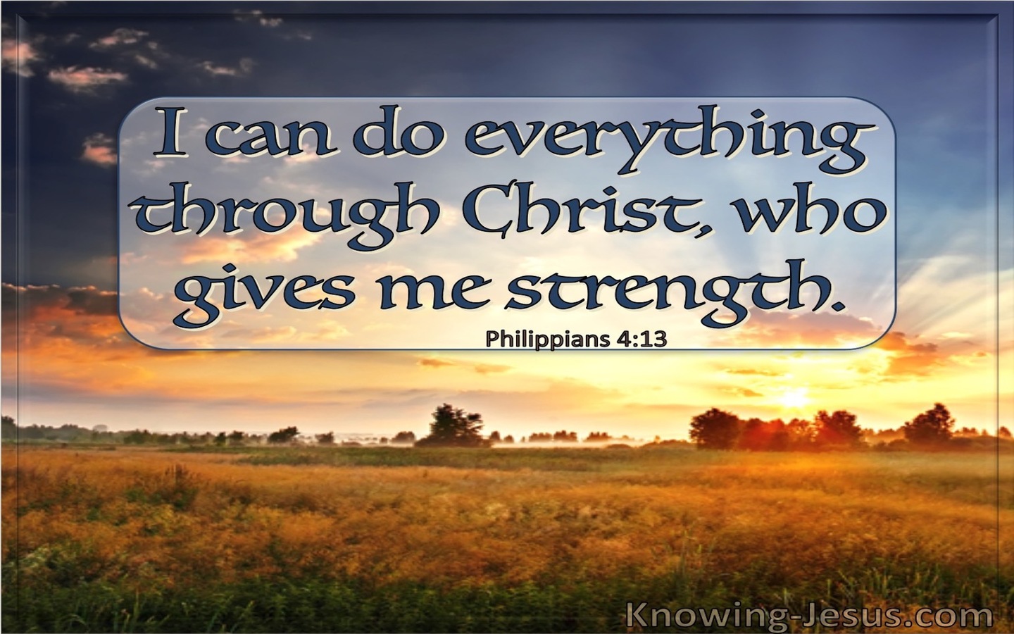 Philippians 4:13 I Can Do Everything Through Christ Who Gives Me Strength (windows)01:14